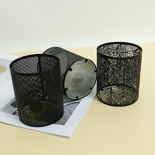 Серия «Shadow Pattern» Ажурные металлические подсвечники: современный эстетический выбор геометрии и естественного света и тени