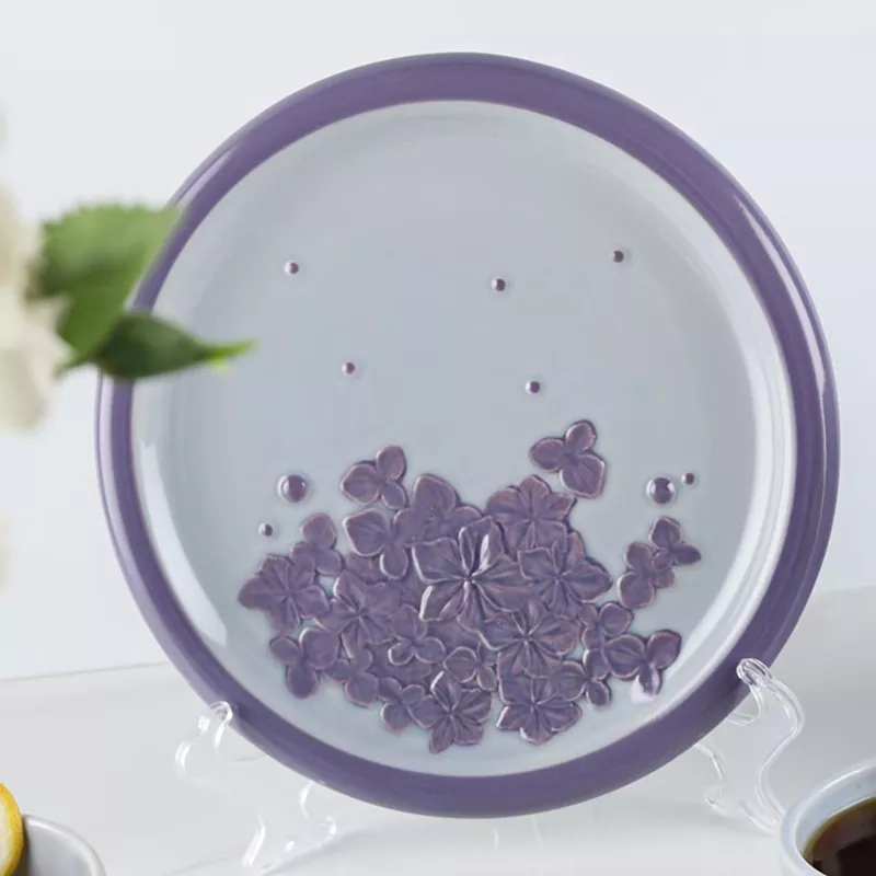 Керамическая тарелка с расмкой в ​​посудомоечной машине