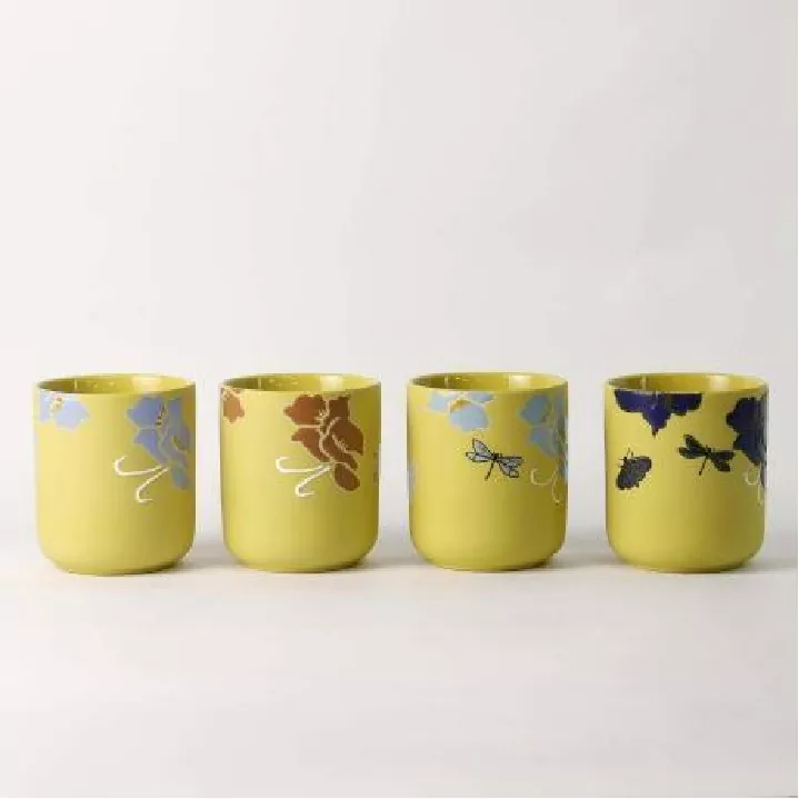 Цветочный шепот, ручная роспись, подсвечник