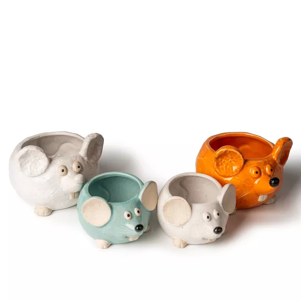 Керамические подсвечники в форме мыши Керамические подсвечники в форме мыши