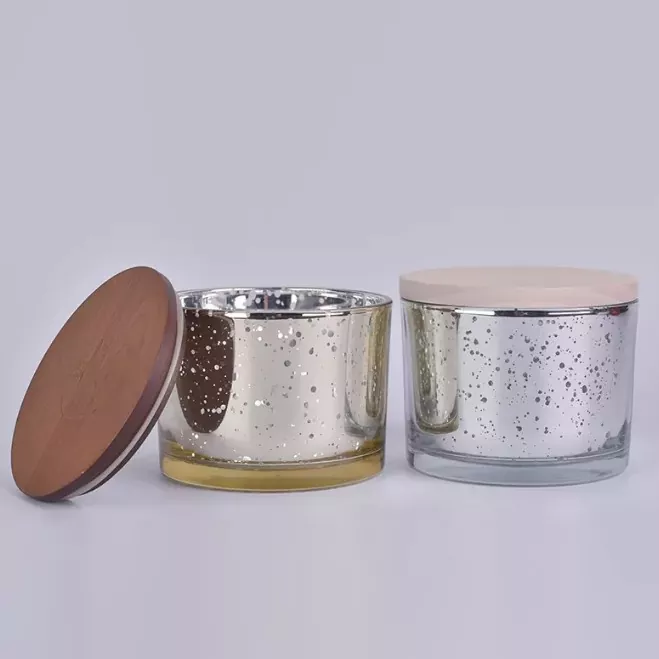 Держатель с круглой стеклянной свечей