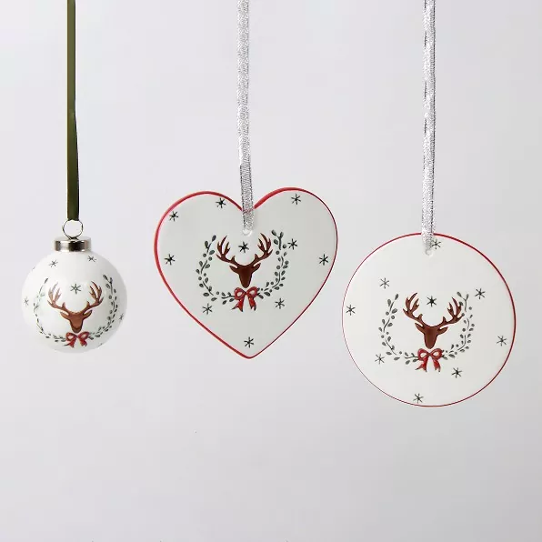 Уникальный керамический декор рождественской елки ручной работы